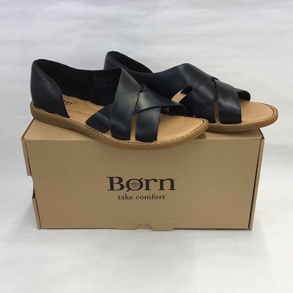 New BORN take comfort womens black sandals size 9 BR0054903 CQH23